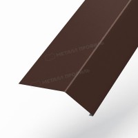 МеталлПрофиль Планка карнизная 100х69х2000 (Полиэстер-01-8017-0.45) /1 шт/