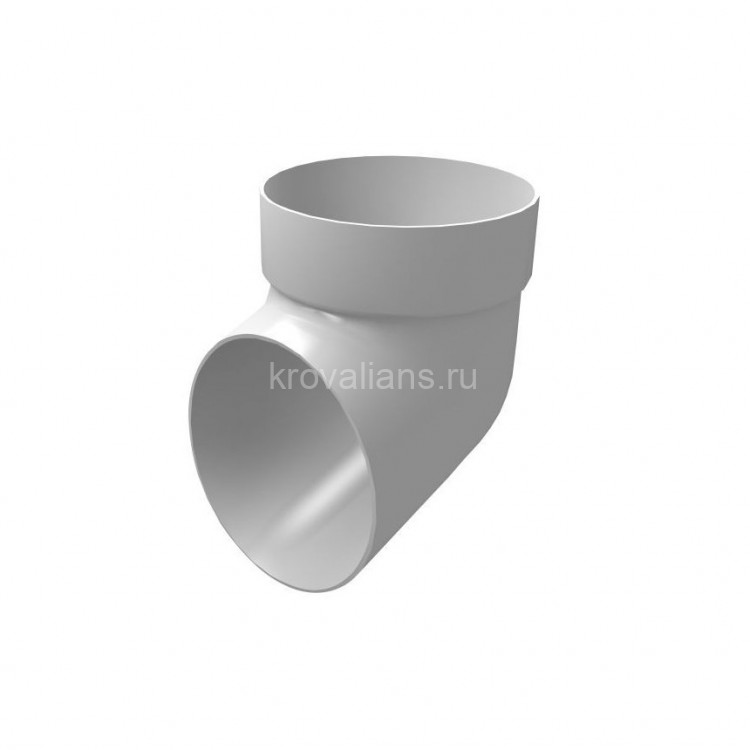 GL Standart 120/87 Колено сливное ПВХ Grand Line белое (30 шт./уп.)