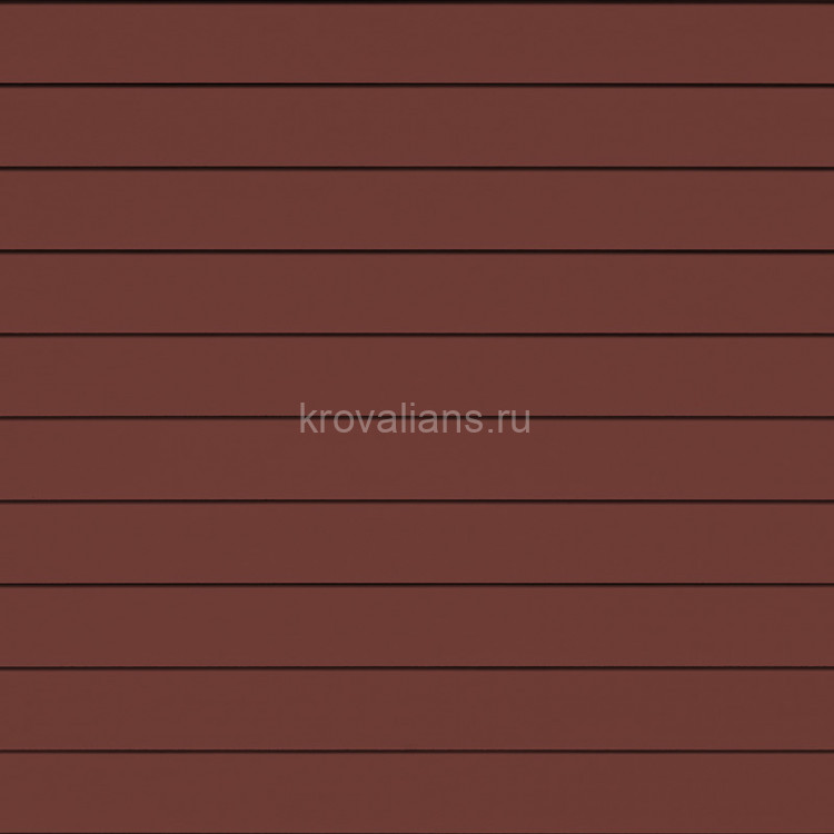 Фиброцементный сайдинг Cedral (Кедрал) Click Smooth 3600x186x12 mm C61 Красная земля /1 шт/