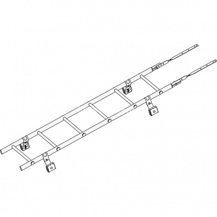 Лестница кровельная ROOFsystems PRESTIGE ZN600 1,8м Фальц RAL 6005
