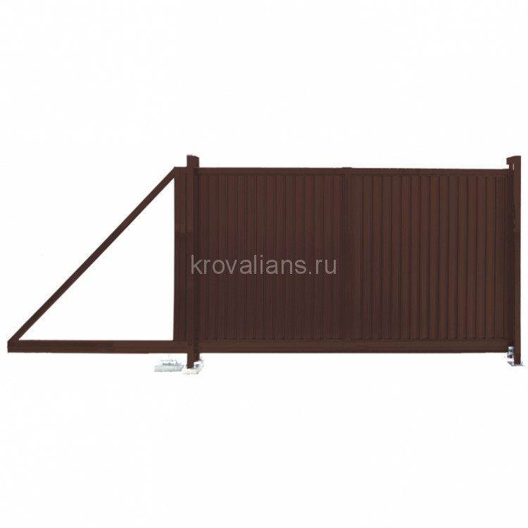 GL Ворота откатные Премиум 2,0х3,5 RAL 8017