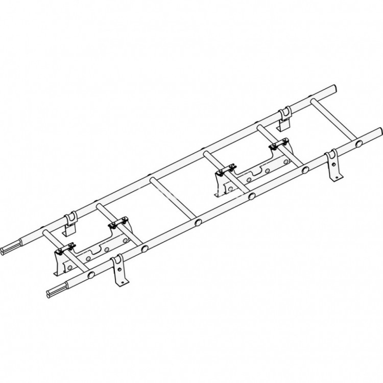 Лестница кровельная ROOFsystems ELITE ZN400 1,8м Фальц RAL 7004