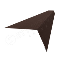 Планка карнизная 100х65х2000 Stynergy (Стинержи) (Стальной Кашемир Matt-8017-0.5) /1 шт/