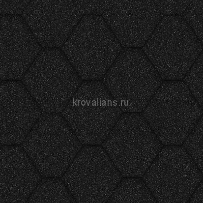 Гибкая черепица Icopal (Икопал) Plano Natur (Графитно-черный) /1 кв.м/