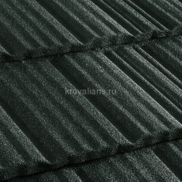 Композитная черепица Metrotile (Метротайл) MetroShake II (Темно-зеленый) /лист/