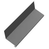 Планка примыкания нижнего к трубе AQUACLICK 150х200х35х30х2000 PE 0,5 мм Zn140 RAL7024