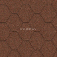 Гибкая черепица Icopal (Икопал) Plano Natur (Кирпично-красный) /1 кв.м/