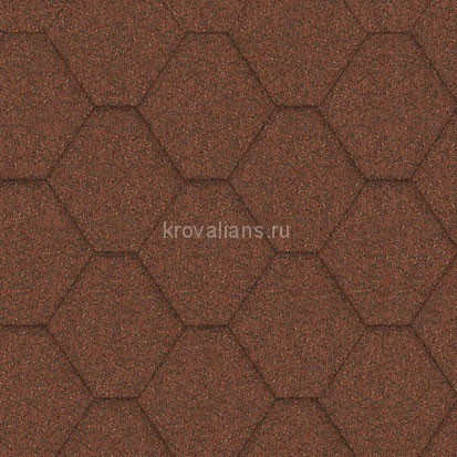 Гибкая черепица Icopal (Икопал) Plano Natur (Кирпично-красный) /1 кв.м/