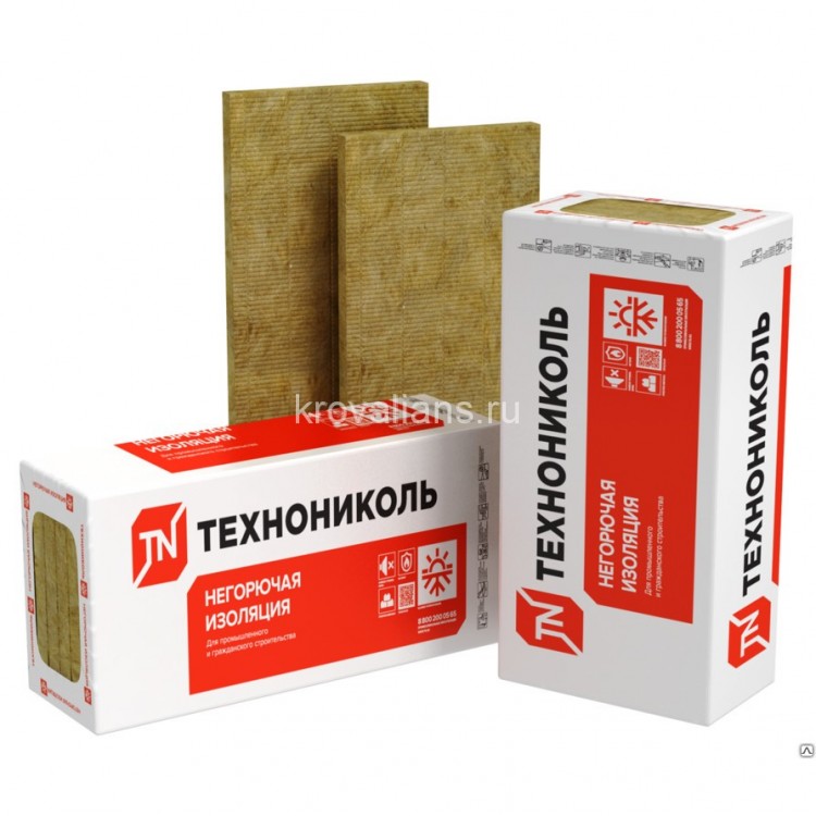 ТН ТЕХНОЛАЙТ ЭКСТРА 50% компрессия (6 плит) 32 шт 1200х600х100 мм (4.32м2/0,432м3) Плиты минераловат