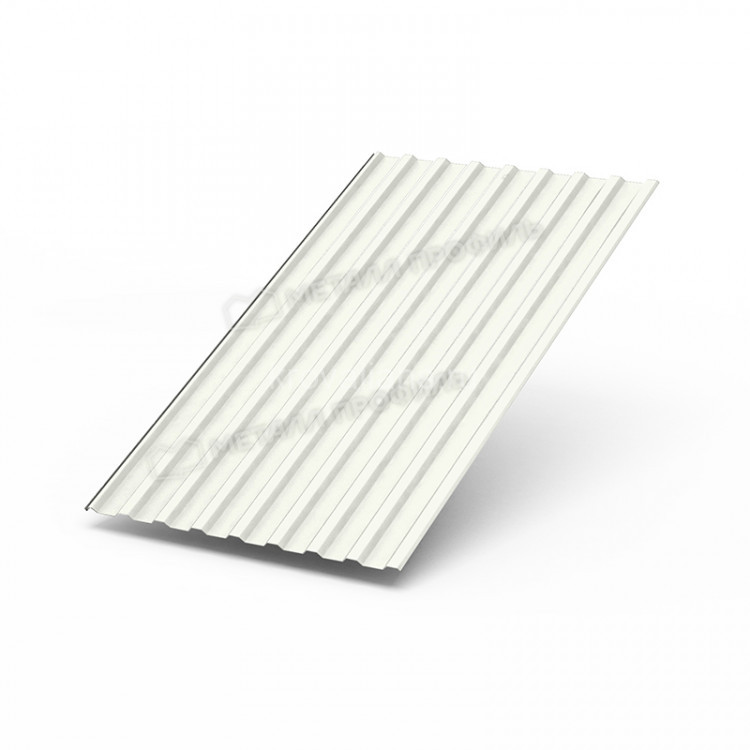 Профилированный лист Металл Профиль МП-20х1100-B (ПЭ-01-9010-0,45) /1 кв.м./ Профилированный лист Металл Профиль МП-20х1100-B (ПЭ-01-9010-0,45) /1 кв.м./