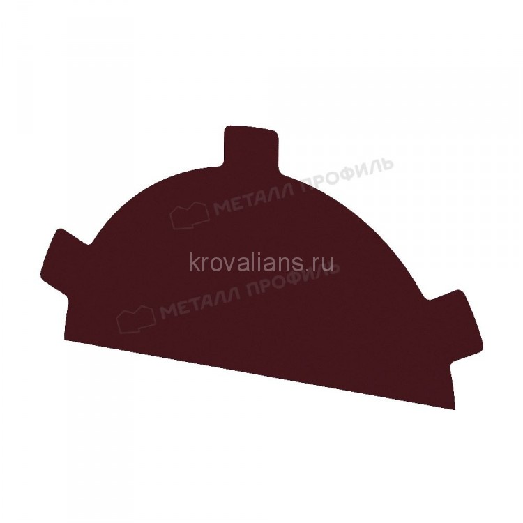 МеталлПрофиль Заглушка конька круглого простая (VikingMP-01-3005-0.45) /1 шт/