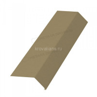 МеталлПрофиль Планка карнизная 100х69х2000 (Полиэстер-01-1035-0.45) /1 шт/