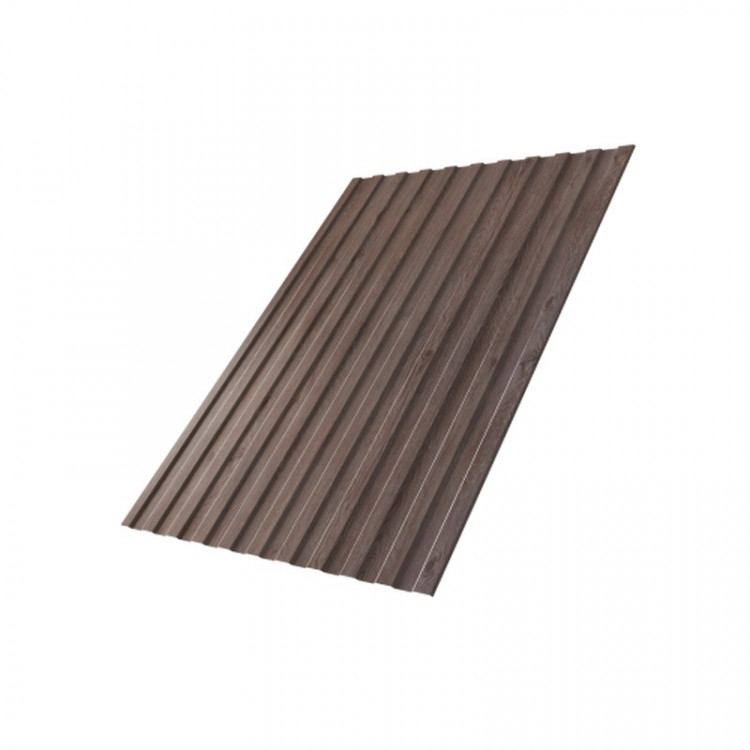 Профнастил С8А 0,45 Print Twincolor с пленкой White Wood