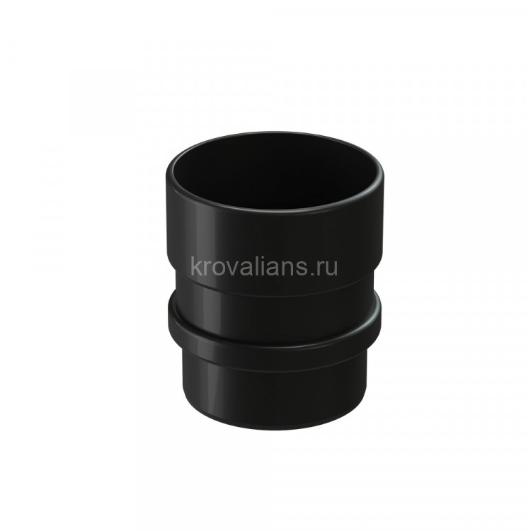 Docke LUX 140/100 мм Муфта трубы соединительная Карбон, 33шт/уп