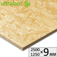 OSB-3 9х2500х1250 Талион Ultralam 72шт/пал