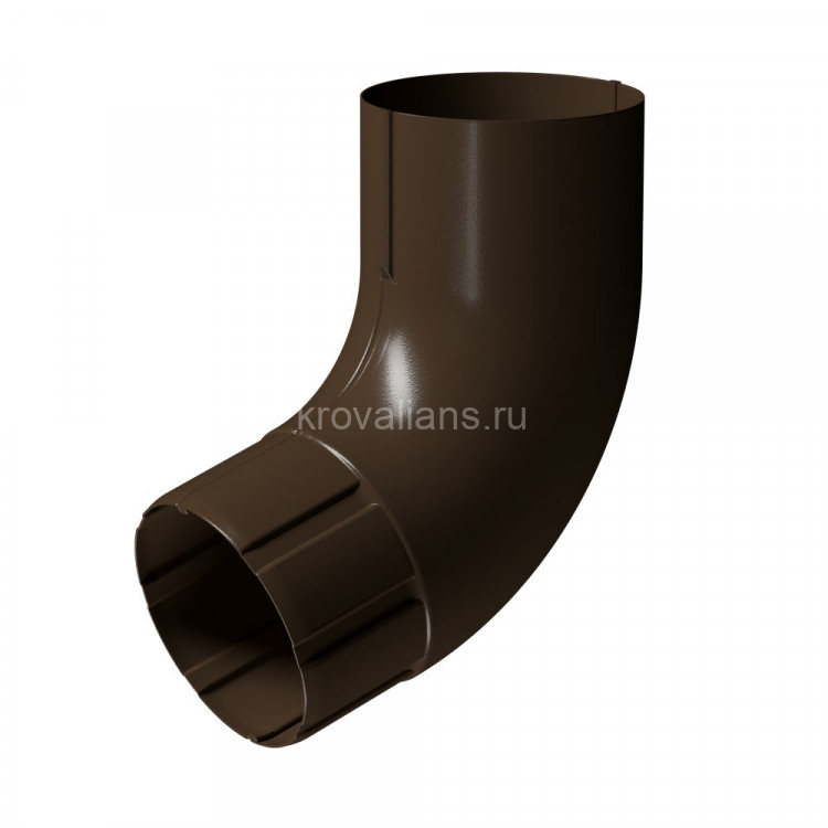 Колено 72 гр Docke (Дёке) STAL PREMIUM 125/90 (Каштан RAL8017) /1 шт/