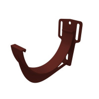 GL Standart 120/87 Кронштейн желоба ПВХ Grand Line шоколадный (100 шт./уп.)