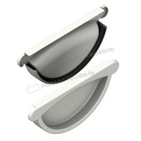 Заглушка желоба МЕТАЛЛ ПРОФИЛЬ GS lite D125 Ral 9003