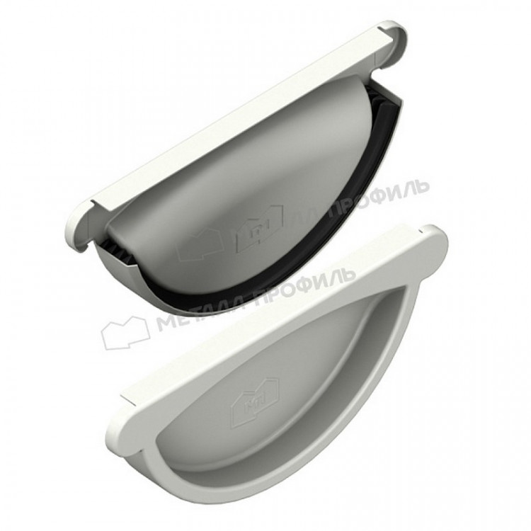 Заглушка желоба МЕТАЛЛ ПРОФИЛЬ GS lite D125 Ral 9003