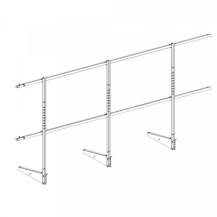 Перила к мостику кровельному ROOFsystems ELITE H-1200 3м RAL 3005