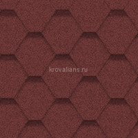 Гибкая черепица Icopal (Икопал) Plano Tema (Клюквенно-красный) /1 кв.м/