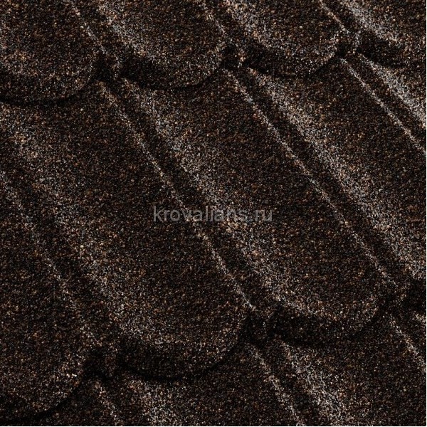 Композитная черепица Metrotile (Метротайл) MetroBond (Айрон барк) /лист/