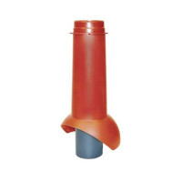 Выход канализации Krovent Pipe-VT 125/100 ИЗ красный