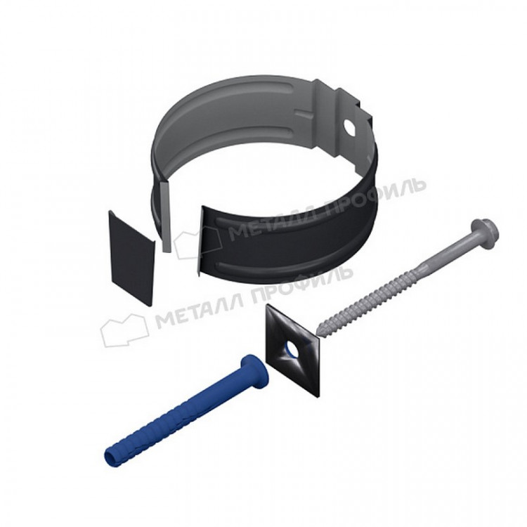 Держатель трубы МЕТАЛЛ ПРОФИЛЬ ПРОЕКТ D150 Ral 7024 Держатель трубы МЕТАЛЛ ПРОФИЛЬ ПРОЕКТ D150 Ral 7024