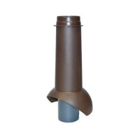 Выход канализации Krovent Pipe-VT 125/100 ИЗ коричневый