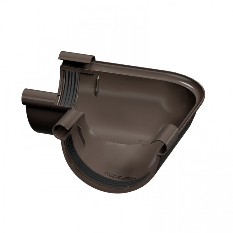 ТЕХНОНИКОЛЬ Ультра угол желоба 90° (D142/100), темно-коричневый