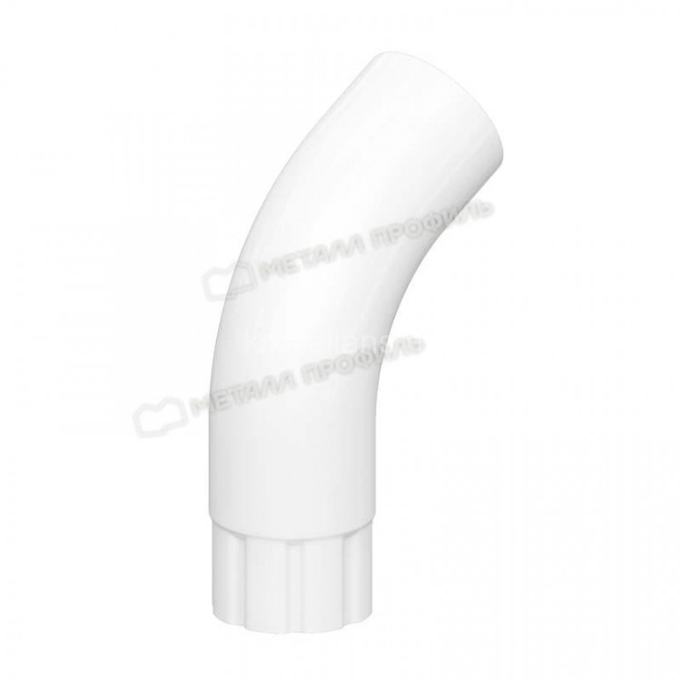 МП GS lite Колено трубы, RAL 9003, белый D90х60