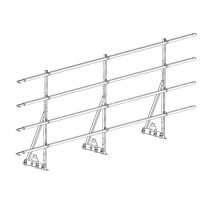 Ограждение ROOFsystems PRESTIGE ZN H-1200/3,0м 4 трубы CLICK фальц RAL8004