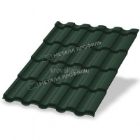 Металлочерепица МеталлПрофиль Монтекристо-S (Colorcoat Prisma-03-6005-0.5) /1 кв.м./