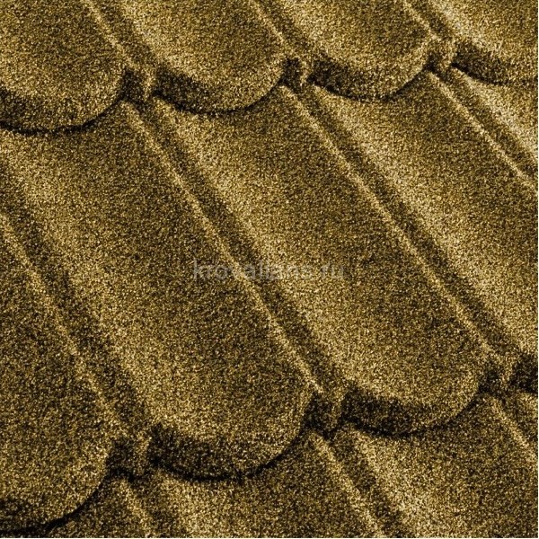 Композитная черепица Metrotile (Метротайл) MetroBond (Желтый) /лист/
