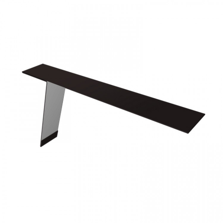 Планка карнизная фальц Grand Line 130х80 0,5 Drap RAL 9005 черный (2м) Планка карнизная фальц Grand Line 130х80 0,5 Drap RAL 9005 черный (2м)