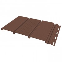 FineBer Софит с перфорацией 1 доски Extra Color могано 3,00м (10шт/уп)