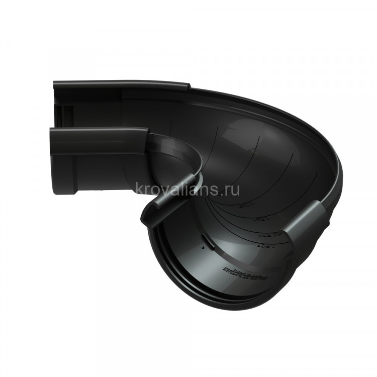 Docke LUX 140/100 мм Угловой элемент регулируемый 60-160 гр Карбон, 8шт/уп