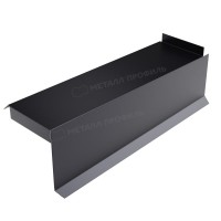 МеталлПрофиль Планка сегментная торцевая правая 400 мм (PURMAN-20-9005-0.5) /1 шт/