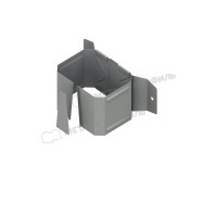 Держатель трубы (на дерево) МЕТАЛЛ ПРОФИЛЬ БЮДЖЕТ 76х102 Ral 9003