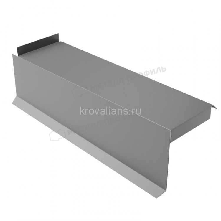 МеталлПрофиль Планка сегментная торцевая левая 400 мм (PURETAN-20-RR23-0.5) /1 шт/