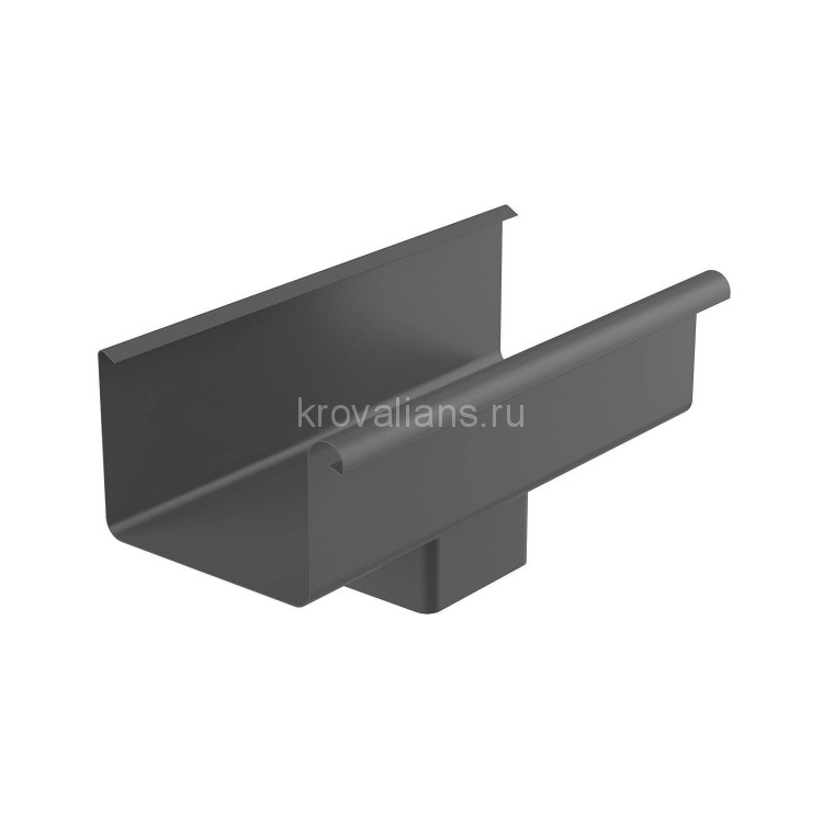 GALECO STAL2 125/80 Воронка Графит RAL 7015 ( RR23) 4шт/уп
