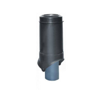 Выход канализации Krovent Pipe-VT 125/100 ИЗ черный