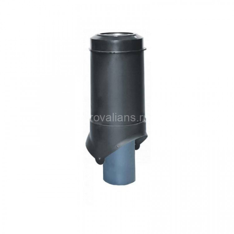 Выход канализации Krovent Pipe-VT 125/100 ИЗ черный