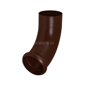 AS PU MATT 125/90 Отвод трубы декорированный RAL8017 Matt
