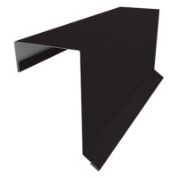 Планка торцевая кровельная фальц 65х97 0,5 Drap RAL 9005 черный (2м)