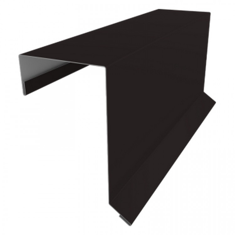 Планка торцевая кровельная фальц 65х97 0,5 Drap RAL 9005 черный (2м)