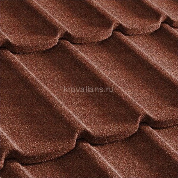 Композитная черепица Metrotile (Метротайл) MetroMistral (Кирпичный) /лист/