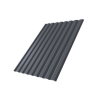 Профнастил С20В 0,45 Drap TX RAL 7024 мокрый асфальт