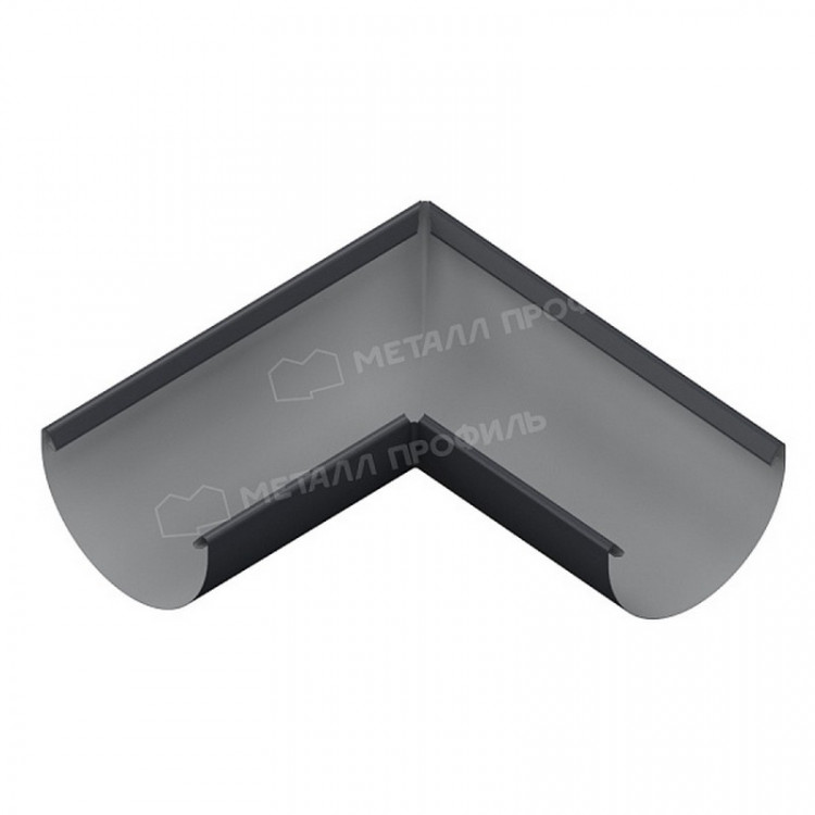 Угол желоба МЕТАЛЛ ПРОФИЛЬ ПРОЕКТ D185 Ral 7024