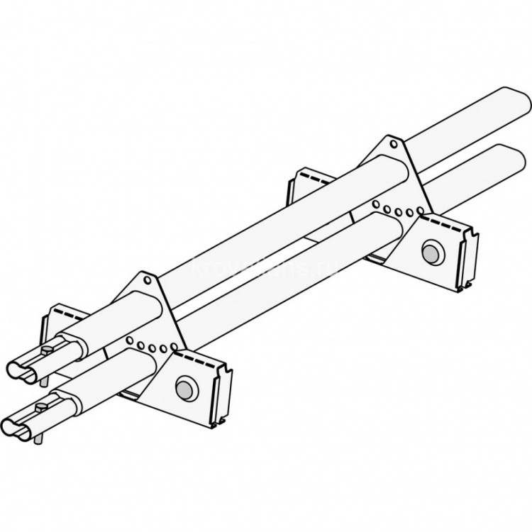 Снегозадержатель ROOFsystems PRESTIGE ZN 45*25 (овал), 1,2м SINGLE ФАЛЬЦ  RAL 6005